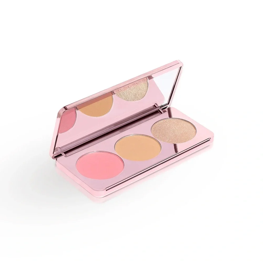 Girlactik Blush Me & Glow Face Palette “Blush Me Light” 3 Shade Pans BNIB